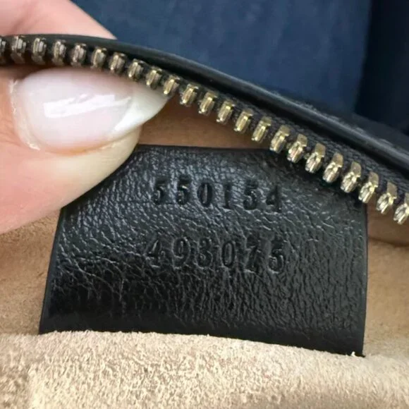 Authentic Gucci GG Marmont Matelassé Round Mini Bag – Black - Picture 3 of 11